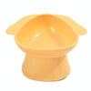 Elevated Pet Bowl, Slanted, Anti-Spill, Lemon Yellow