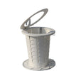 Retractable Portable Travel Toilet Collapsible Stool for Outdoors Fishing Camping With Light White