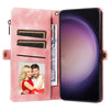 For Samsung Galaxy S24 Ultra 5G Fantasy Multifunctional Zipper Wallet Leather Phone Case(Pink)