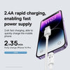 Baseus Gem Transparent 2.4A USB to 8 Pin Fast Charging Data Cable, Length:2m(White)