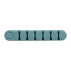6 Holes Bear Silicone Desktop Data Cable Organizing And Fixing Device(Dark Green)