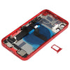 iPhone 12 Mini Red Battery Back Cover Assembly with Side Keys & Camera Lens