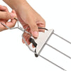 5 In 1 Stainless Steel BBQ Skewers Semi-Automatic Barbecue Fork