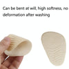 5 Pairs Anti-Slip Sole Pads For High Heels Gel Crystal Comfortable Half Pads, Colour: Flannel Apricot