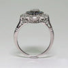 Women Sapphire Rhinestone Engagement Ring, Ring Size:6