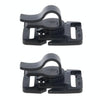 AOTU AT9005 2pcs Adjustable Water Bag Clip 360 Degree Rotatable Outdoor Backpack Accessories Drinking Bag Tube Clip(Black)