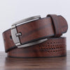 Dandali XX818 Men Fashion Retro Leather Belt Waistband, Length: 110cm (Coffee)