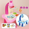 Smart Children Projection Painting Board Multifunctional Drawing Table Toy Set(Pink)