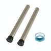2pcs / Set RV US Standard 3/4NPT Water Heater Magnesium Anode Rod(Black Silver)