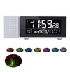 TS-P30 Multifunctional Night Light Alarm Digital Clock with FM Radio & Temperature / Humidity Display & IR Sensor Function(White)