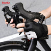 BOODUN Non-slip Half Finger Shock Absorption Breathable Heat Dissipation Outdoor Riding Gloves, Size:XL(Black and Grey)