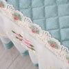 Simple Fabric Lace Rectangular Tablecloth, Size: 75x140cm(Italian Velvet Coffee)