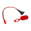 For Xiaomi Mijia M365 Electric Scooter Accessories Waterproof Connector Battery Charging Head(with Red Waterproof Cover)
