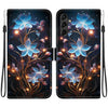 For Samsung Galaxy A34 5G Crystal Texture Colored Drawing Leather Phone Case(Little Lantern Flower)