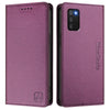 For Samsung Galaxy A03s 166mm RC01 Dual-Folded Magnetic Suction RFID Leather Phone Case(Violet)