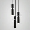 Bar Counter Modern Restaurant Bedroom Bedside Creative Personality Simple Small Chandelier, Color:Three-head Combination Black