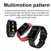 Smart Watch Ring ECG Temperature Heart Rate Blood Pressure Health Bluetooth Talking Watch, Color: Red Silicone