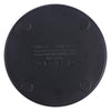 10W QI Plaid Pattern Round Plastic Wireless Charger (Black)