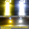 2 PCS V6 H16 DC9-36V 30W 3000LM IP65 Car LED Double Color Fog Light with 30LEDs SMD-2525 Lamp