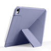 For iPad 10th Gen 10.9 2022 Fixed Buckle Magnetic Deformation Leather Tablet Case(Lavender Purple)