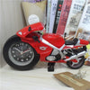 Creative Artistic Motorcycle Alarm Clock Desk Clock Model for Household Shelf Decorations (Red)