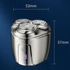 Mini Magnetic Head Shaver Smart LED Display Electric Shaver, Color: Green