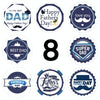 1.5 Inch  500pcs /Roll Happy Fathers Day Stickers For Box And Gifts Wrapping Decoration(Style Two)