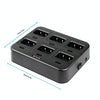 RETEVIS RTC21 Multi-function Six-Way Walkie Talkie Charger for Retevis RT21/RT24, EU Plug