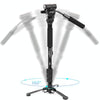 YUNTENG VCT-288RM SLR Camera Monopod Camera Support Foot Hydraulic Head Professional Photography Stand, Height: 1.48m