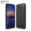 Brushed Texture Carbon Fiber TPU Case for Nokia 2.2(Black)