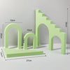 Ladder Combo Kits Geometric Cube Solid Color Photography Photo Background Table Shooting Foam Props (Green)