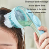 Long Handle Silicone Pet Bathing Brush - Green (Coarse)