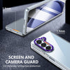 For Samsung Galaxy Z Fold5 lce Folding Series Integrated Clear PC Phone Case(Purple)