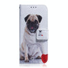 Pug Pattern Coloured Drawing Horizontal Flip Leather Case for Asus Zenfone 5z ZS620KL / Zenfone 5 ZE620KL, with Holder & Card Slots & Wallet
