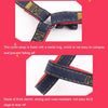 Pink Denim Dog Leash & Chest Strap Set - Strong & Durable (L)