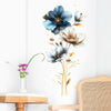 PH-QT670 Beautiful 3D Embossed Texture Flower Stickers Children Bedroom Home Decor Wall Decals