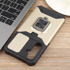 For Samsung Galaxy S24 FE 5G Camera Shield Card Slot PC Hybrid TPU Phone Case(Gold)
