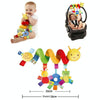 H033B Baby Caterpillar Cot Spiral Toy Cartoon Animal Baby With Rattle Bee Pram Hanging Soothing Toy