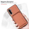 For Samsung Galaxy A56 5G Carbon Fiber Leather Card Magsafe Phone Case(Blue)