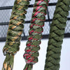 Paracord Monkey Fist Self Defence Keychain (Camouflage Green)