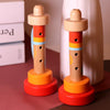 2 PCS Children Educational Early Education Wooden Horn Whistle Music Toy