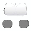 Car Front Windshield Heat Insulation Sun Protection Visor, Specification: Large Front Baffle + 2 Side Baffles