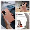 For Samsung Galaxy S25 Ultra 5G Vertical Flip Card Bag Holder Leather Phone Case(Rose Gold)