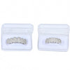 Halloween Accessories Micro-Inlaid Zircon Hip-Hop Braces, Colour: Silver Lower Teeth