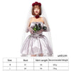 1913 Halloween Adult Vampire Costume Hanayome Rose Ghost Bride Crossdress, Size: L(Silver Grey)