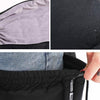 Electric Bicycle Winter Motorcycle Windshield Waterproof Warm Leg Cover Plus Velvet Padded Knee Pads, Size:70cm Lengthened and Enlarged(Black)