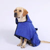 Microfibre Pet Bath Towel, XS Brown - Quick Drying Dog & Cat Robe