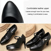 Women High Heels Comfortable Small Heel Temperament Waterproof Platform One Buckle Shoes, Size: 37(Black)