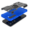 For Samsung Galaxy S23 5G Armor Bear Shockproof PC + TPU Phone Case with Ring(Blue)