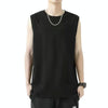 Men Summer Outdoor Vest Basketball Fitness Sports Sleeveless Crew Neck Shirt, Size: XXL(Black)